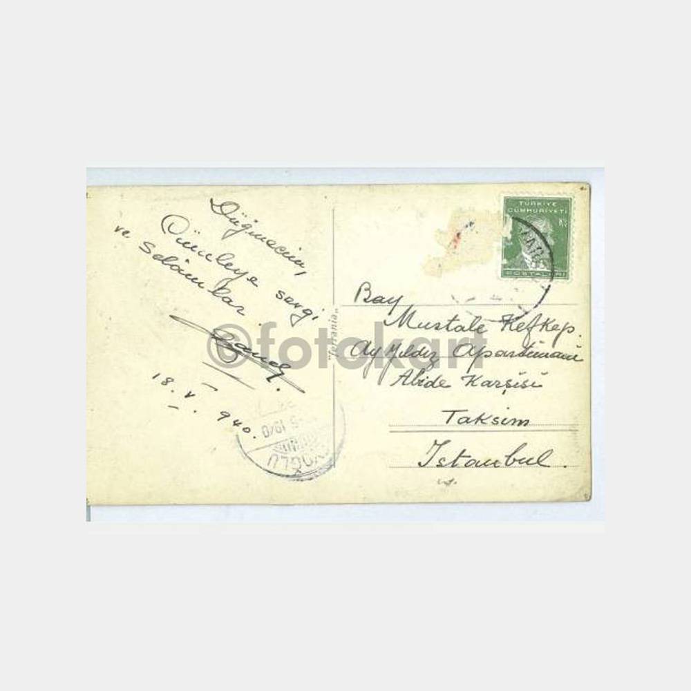 1940 Ankara Çubuk Barajı Açılış Kartpostal - Görsel 2