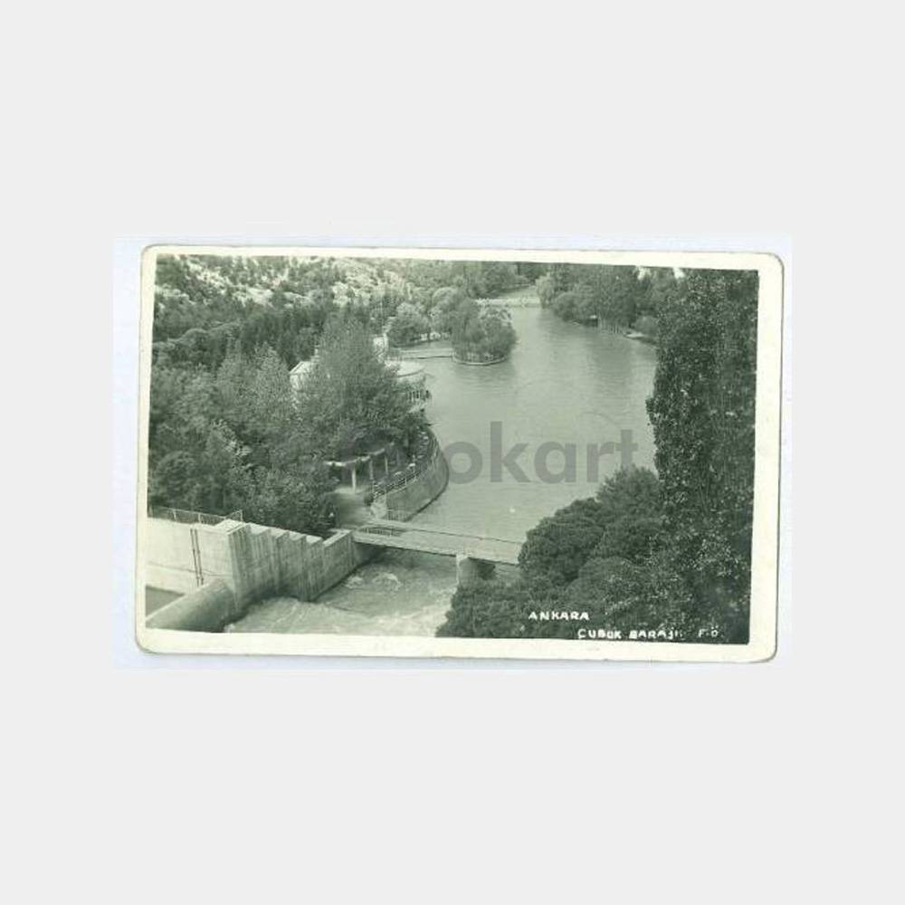 1940 Ankara Çubuk Barajı Kartpostal