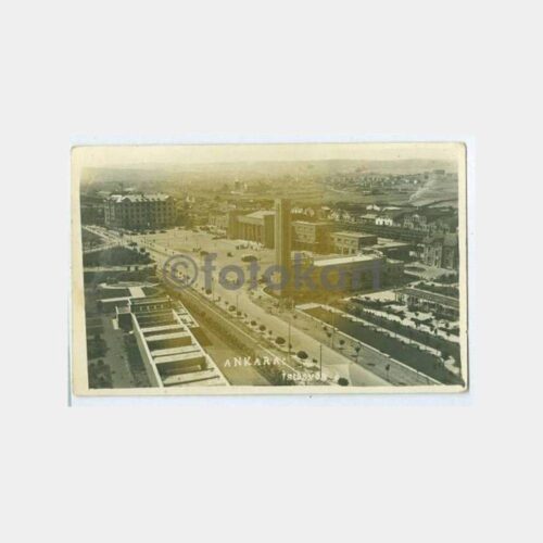 1930 Ankara Demiryolları Tren İstasyon Bina Fotokart