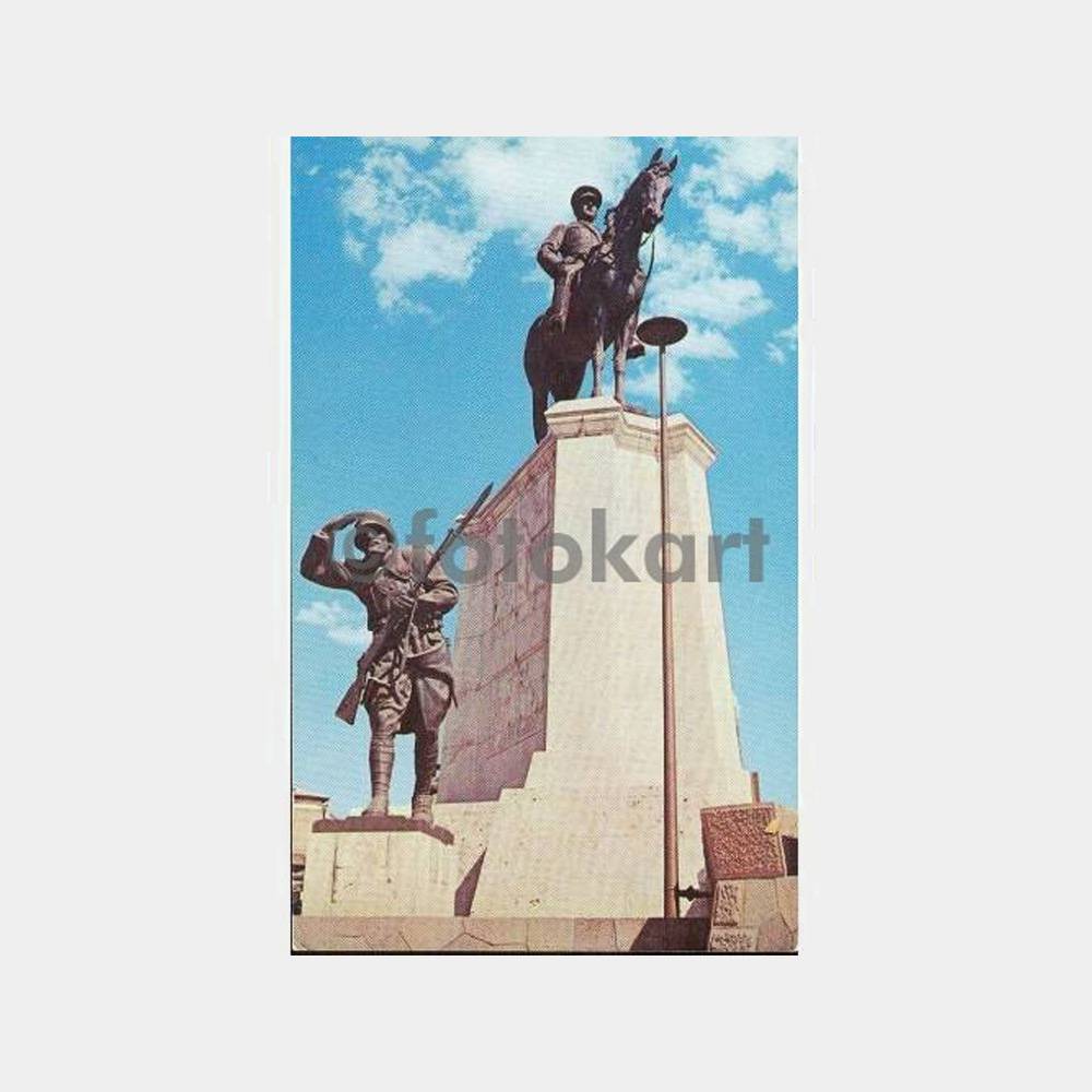 1959 Ankara Atatürk Heykeli Görünüş Kartpostal