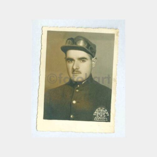 1940 Ankara - Gözlüklü Şapkalı Asker (?) Fotoğraf