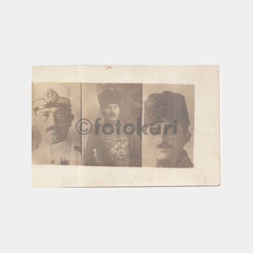 1920 Gazi Mustafa Kemal Atatürk-Enver Paşa-Rauf Paşa Fotoğraf