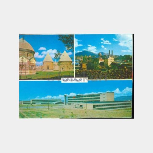 1970 Erzurum Görünüş Kartpostal