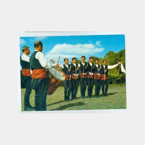 1968 Erzurum Bar - Folklor Oyunu Kartpostal