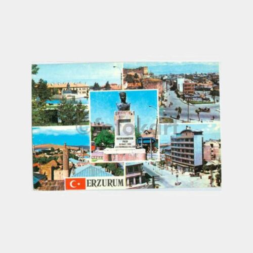 1974 Erzurum Muhtelif Görünüş Kartpostal