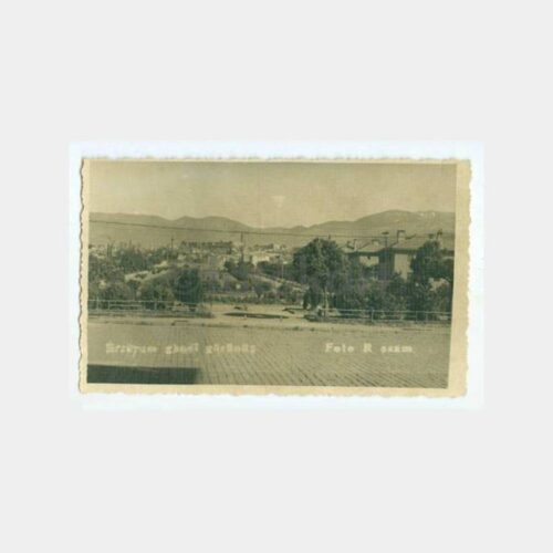 1954 Erzurum Genel Görünüş  Kartpostal