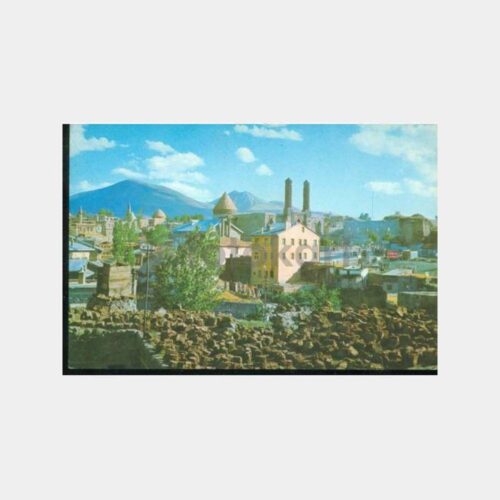 1970 Erzurum Görünüş Kartpostal