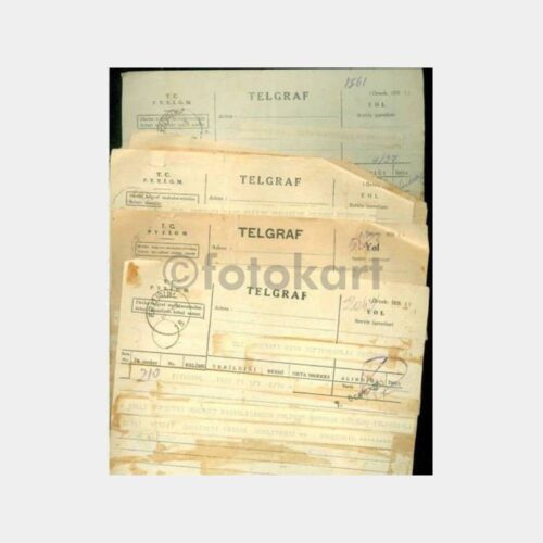 1952 Erzurum Damgalı 7 Adet Elt Telgraflar