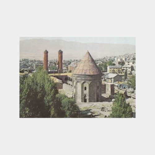 1980 Erzurum Genel Görünüş Kartpostal