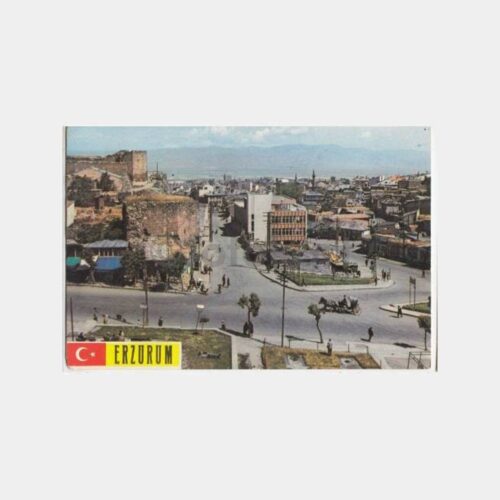 1968 Erzurum Genel Görünüş Kartpostal