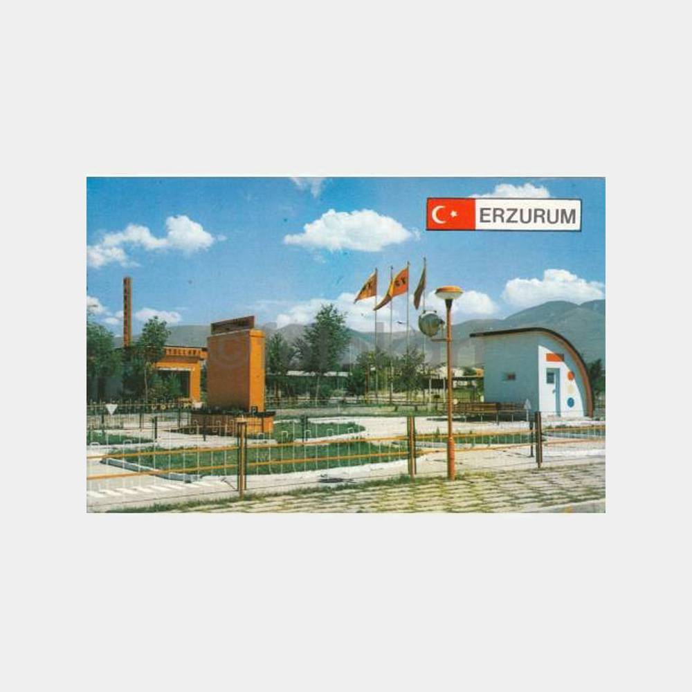 1990 Erzurum Fuarı Görünüş Kartpostal