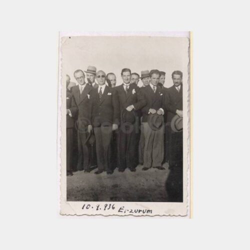 1936 Erzurum Önemli Grup Görünüş Fotoğraf