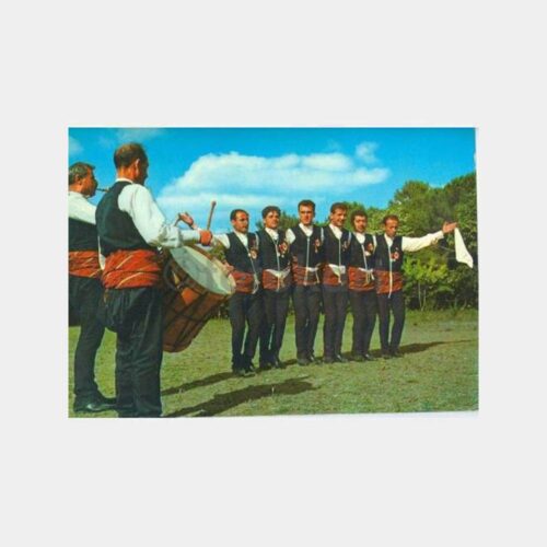 1973 Erzurum Folklor Grubu Görünüş Kartpostal