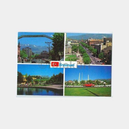 Erzurum 4 Değişik Görünüş Kartpostal