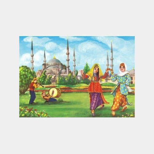 Folklor Konulu Tebrik Kartpostal