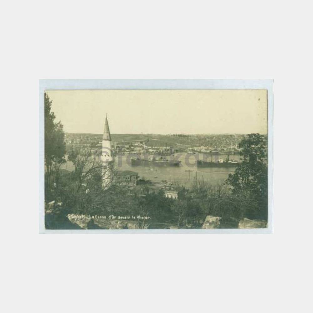 1930 İstanbul Eyüp Haliç Gemiler Kartpostal