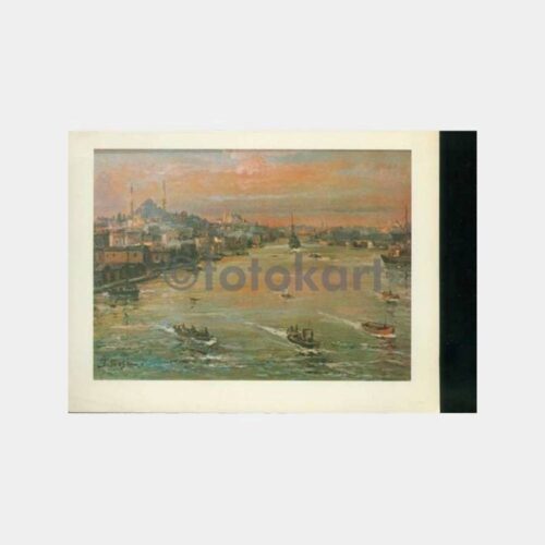 Ressam İbrahim Safi - Haliç Tablo Tebrik Kartı