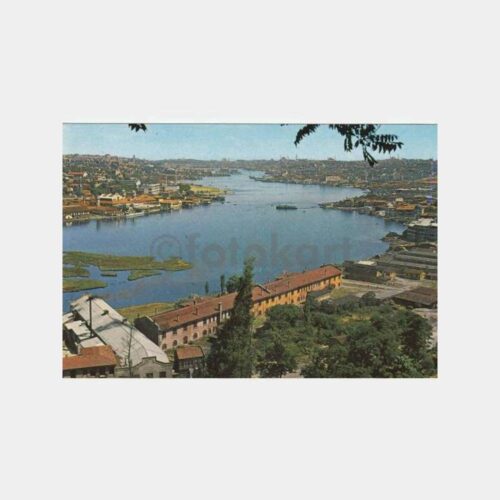 1968 İstanbul Haliç Genel Görünüş Kartpostal