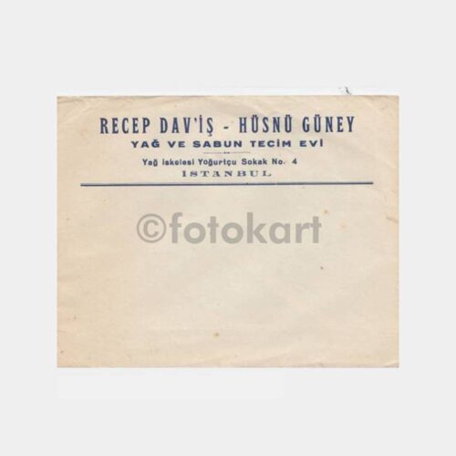 Yağ ve Sabun Konulu Haliç İşyeri Zarfı