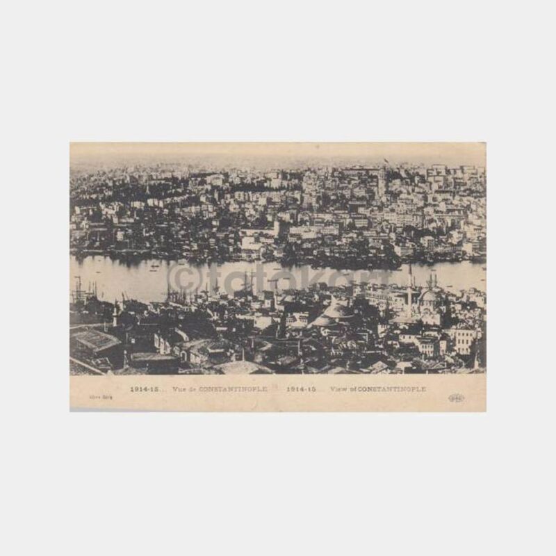 1914-1915 İstanbul Haliç Görünüş Nadir Kartpostal