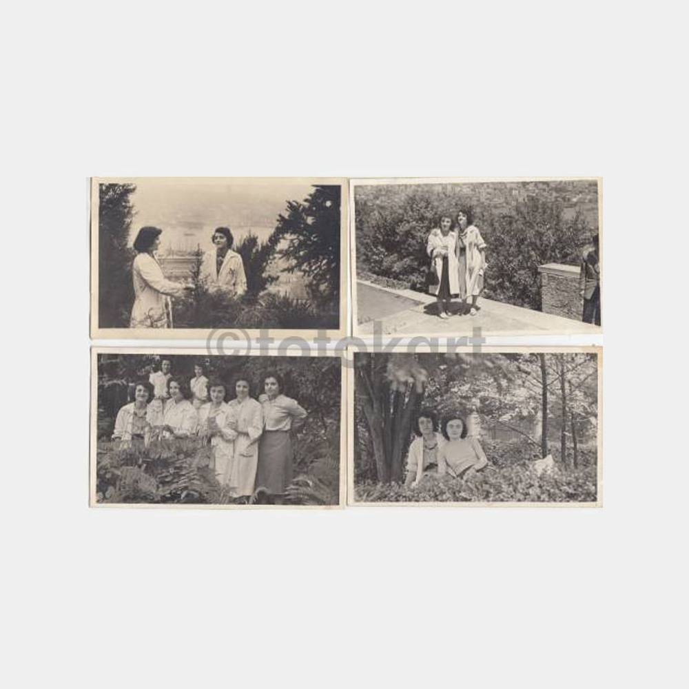 1950 Haliç Fabrika Kadınlar Konulu 4 Adet Fotoğraf