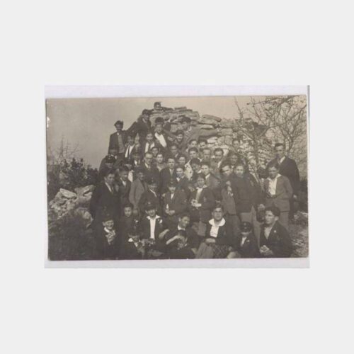 1930 Yedikule Surları Öğrenciler Fotoğraf