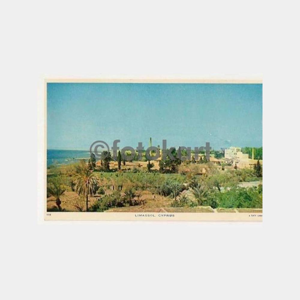 1977 Kıbrıs Limasol Görünüş Damgalı Kartpostal