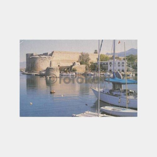 1980 Kıbrıs Girne Liman Kartpostal