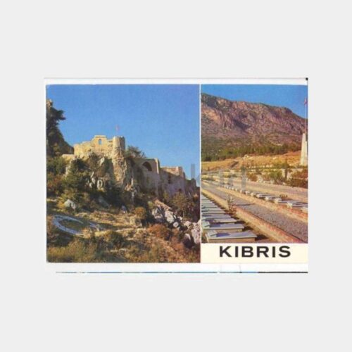 Kıbrıs St. Hilarion Kalesi Boğaz Şehitliği Kartpostal