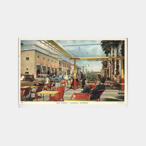 1950 Kıbrıs Larnaka - Sea Front Kartpostal