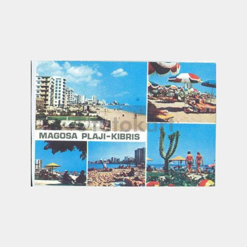 Kıbrıs Magosa Plajı Görünüş Kartpostal