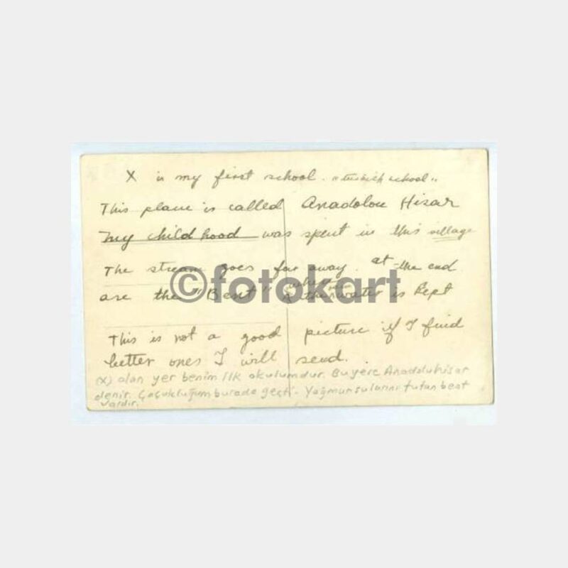 1930 Göksu Deresi Tarihi Evler Görünüş Kartı - Görsel 2