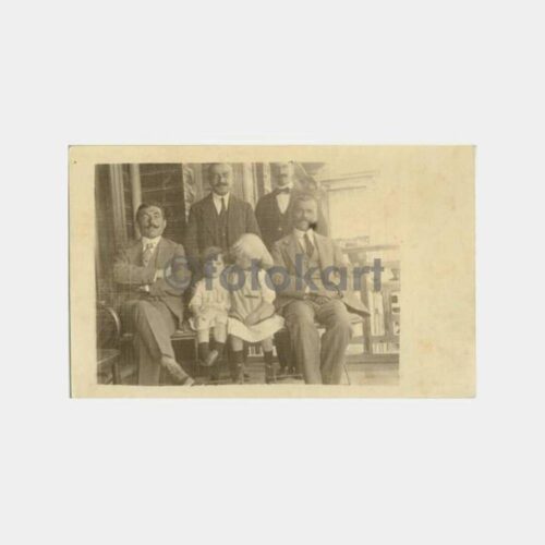 1926 Tarihi Evde Baylar-Çocuklar Fotoğraf