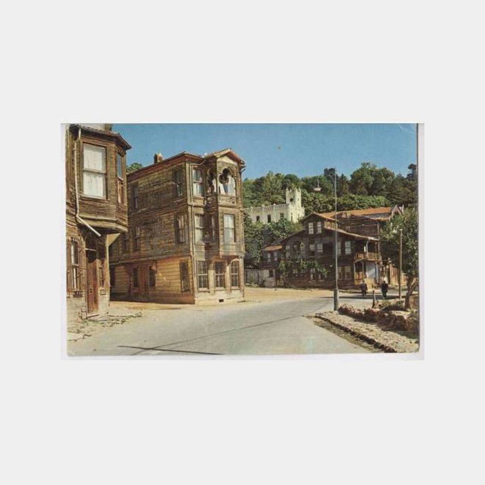 İstanbul Sarıyer Tarihi Evler Görünüş Kartpostal
