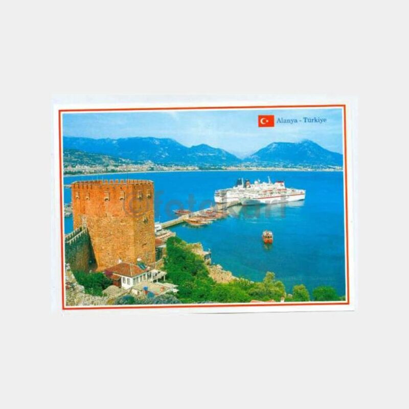 1990 Alanya Görünüş Kartpostal