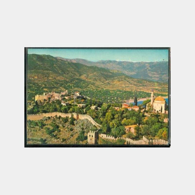 1975 Alanya Kalesi Görünüş Kartpostal