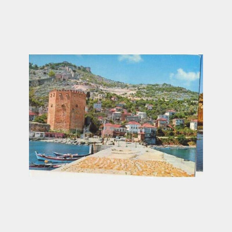 Alanya Kızıl Kule Görünüş Kartpostal