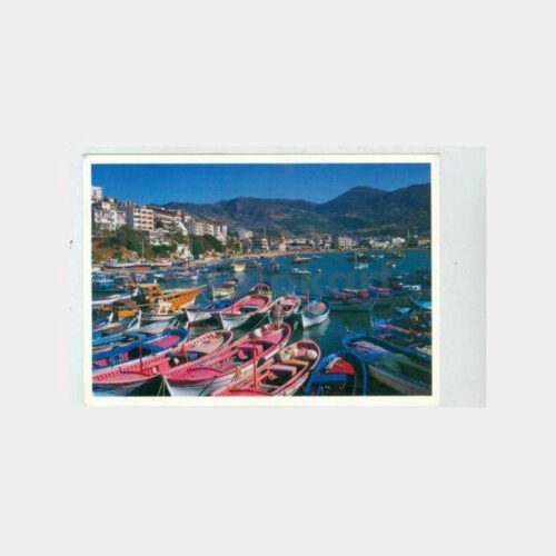 1980 Alanya Balıkçı Barınağı Kartpostal