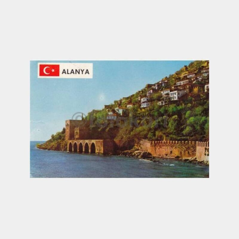 1979 Alanya Tersane Görünüş Kartpostal
