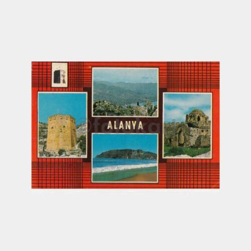 1979 Alanya Muhtelif Görünüş Kartpostal