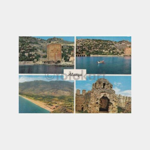 1979 Alanya 4 Görünüş Kartpostal
