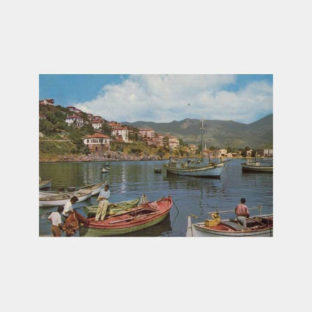 1970 Alanya Balıkçılar Görünüş Kartpostal