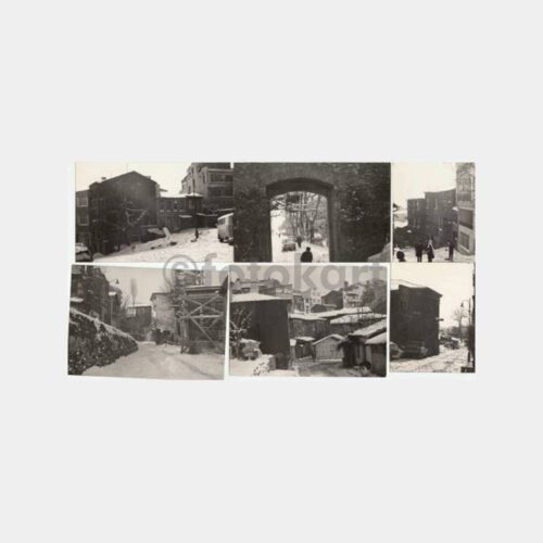 1968 Beşiktaş Tarihi Ev 6 Adet Fotoğraf