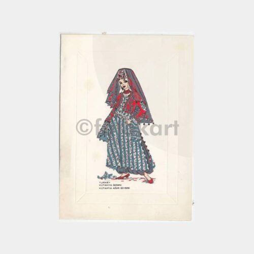 Kütahya Folklor Konulu Tebrik Kartı