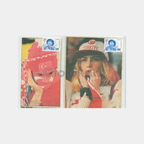 1996 Türk Milli Futbol Takımı 2 Adet Seyirci Kart