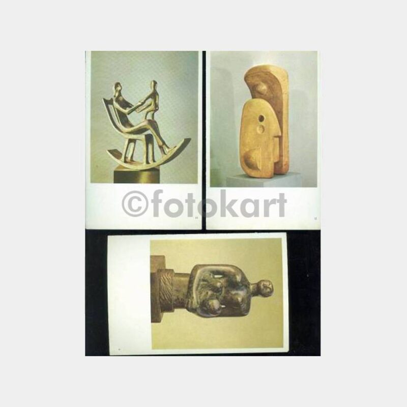 Heykel Sanatçısı Çalışmaları 13 Adet Kartpostal