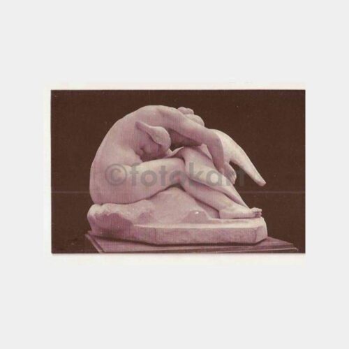 Leda Heykeli Tablo Nü Kartpostal