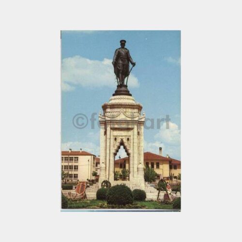 Konya Atatürk Heykeli Görünüşü Kartpostal