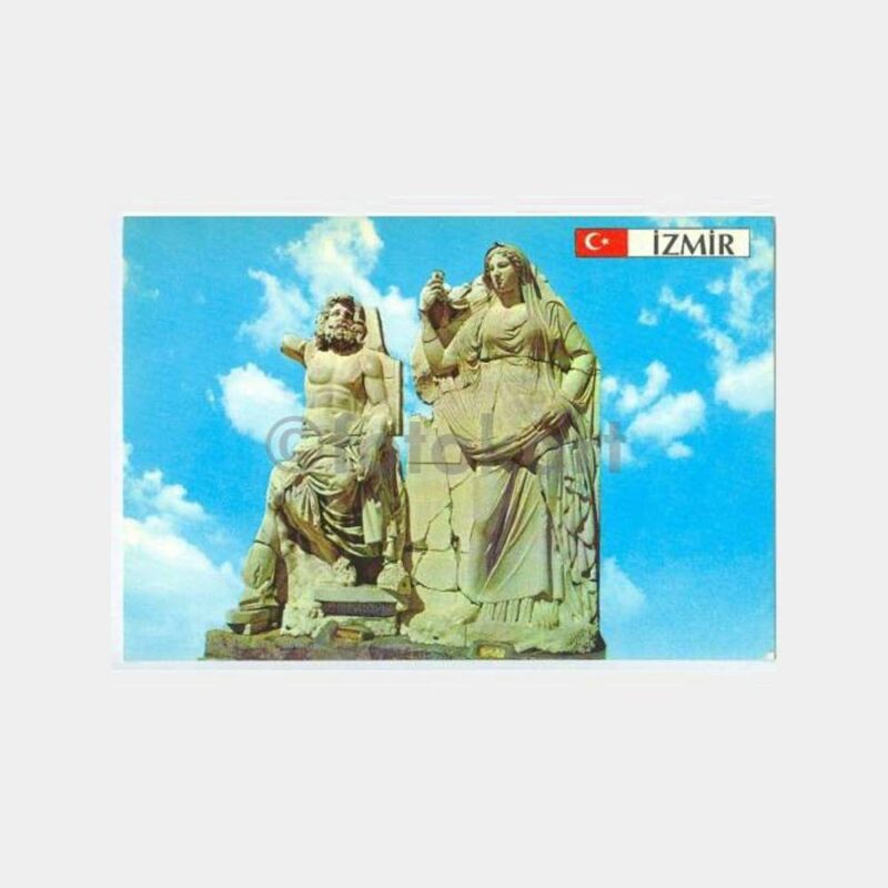 İzmir Agora Heykelleri Görünüş Kartpostal