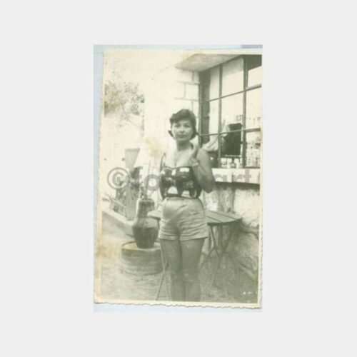 1960 Kampta Yaz Hatırası Kadın Fotoğraf